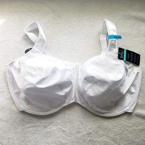 White Satin Tracings 3562 Minimizer Underwire Bra